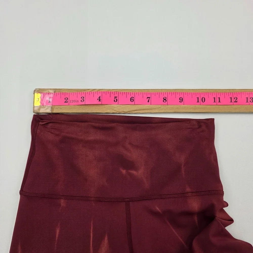 Lululemon Wunder Train Womens 2 Burgundy High Rise Leggings‎ Everlux Yoga Pants